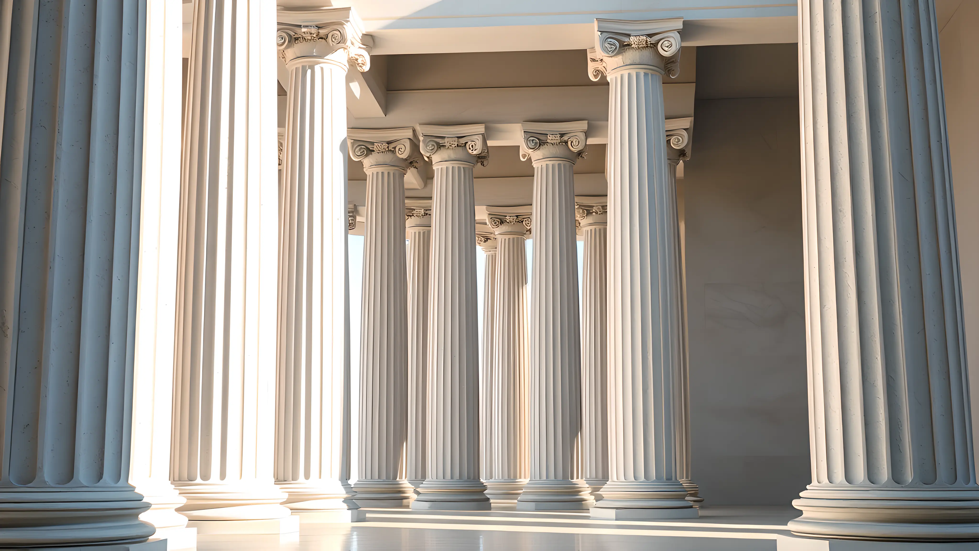 Columnas clásicas representando la solidez del derecho